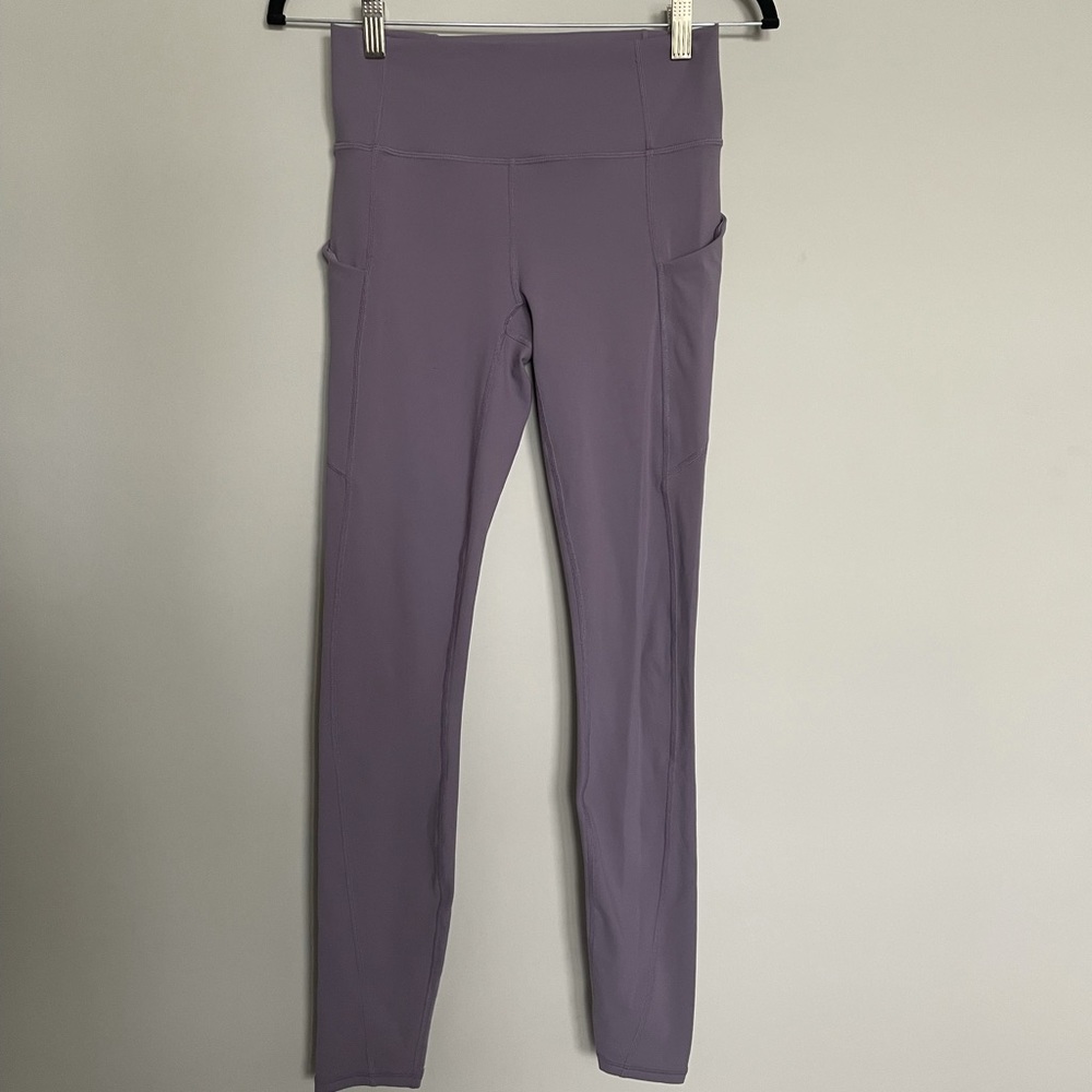 Fabletics Oasis High-Waisted Leggings- Light Dove